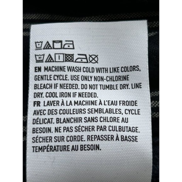 American Eagle 3/4 Sleeve Stripe Off Shoulder Top in Blue/White - Sz L - Picture 5 of 5